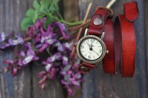 Houten horloge