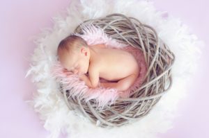 Lappen stof voor babykamer