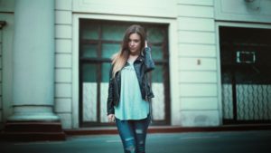 Stoere leren jas