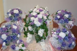 Satijnen bloemen
