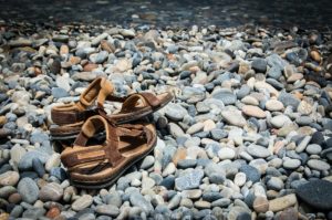 Mannen sandalen