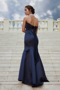 blauwe jurk
