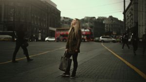 leren damesjas