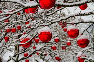 rode kerstballen