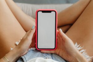 a person using a cellphone
