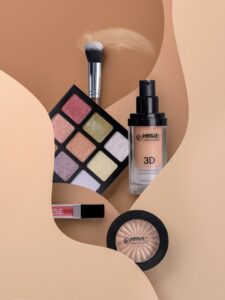 liquid makeup and eye shadow palettes