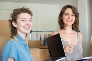 beautiful women smiling