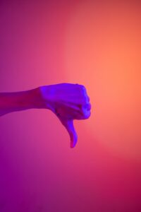 silhouette of persons hand