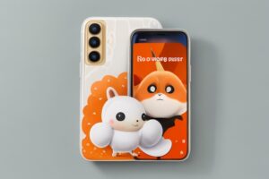 DreamShaper v7 Een telefoon met een groot vraagteken erop met 1 1
