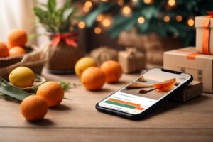 PhotoReal Achtergrond Een vage weergave van de AliExpressapp o 1 1