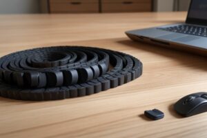 Absolute Reality v16 A closeup view of a flat rubber belt rese 3 13