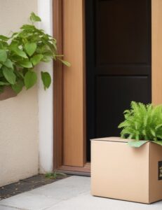Absolute Reality v16 A doorstep with a neatly placed cardboard 2 1