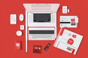 Absolute Reality v16 A flat lay composition featuring a laptop 3 1