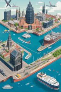Absolute Reality v16 A map focusing on Amsterdam with icons of 0 1