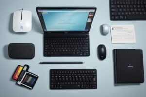 Absolute Reality v16 A flat lay of a desktop with a smartphone 3 1