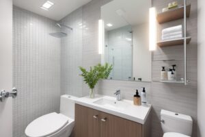 Absolute Reality v16 An image showcasing a modern welllit bath 2 1