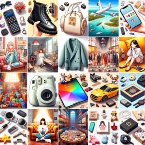 DALL·E 2023 10 24 08.31.05 A collage of various popular products on AliExpress including electronics fashion accessories and household items 17