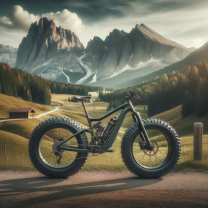 DALL·E 2023 10 26 19.19.48 Photo of a rugged fatbike against a scenic mountain backdrop representing the product in question 1 9