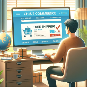 DALL·E 2023 11 07 05.28.31 Create an image of a person sitting at a computer shopping online on a Chinese e commerce website. The website should be generic and not show any bra 1
