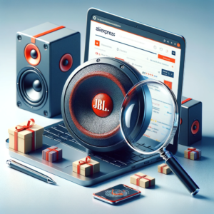 DALL·E 2023 12 02 06.46.13 An image representing online shopping and the importance of making informed purchases. The image should include a laptop displaying the AliExpress web 1