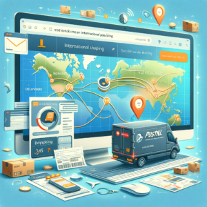 DALL·E 2023 12 02 10.08.28 An image representing the process of tracking an international package specifically from AliExpress to the Netherlands. The image should depict eleme 1