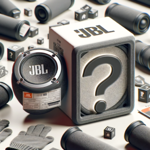 DALL·E 2023 12 02 11.46.06 An image depicting the issue of counterfeit electronics specifically fake JBL speakers purchased from online marketplaces like AliExpress. The image 1