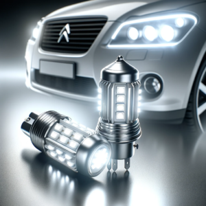 DALL·E 2024 01 02 05.52.00 An image showing a pair of LED reverse lights designed for Citroen C5 models. The lights are bright white 6000K and emit a powerful 3600LM luminosi 1