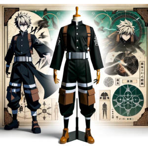 DALL·E 2024 01 29 05.10.31 An illustration of the Jujutsu Kaisen Choso Cosplay Costume from the anime series displayed in an anime themed setting. The costume consists of a top 1