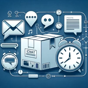 DALL·E 2024 02 05 12.29.22 An image that emphasizes the importance of clear communication and patience when resolving delivery issues with online orders. The visual should inclu 1