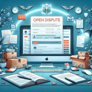 DALL·E 2024 02 13 05.51.01 An illustration that visually represents the process of a customer dealing with incorrect product deliveries from an online store. The image should de 1
