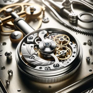 DALL·E 2024 02 29 20.20.04 Create an image that visually represents the concept of precision and craftsmanship in watch repair focusing on an automatic hammer rotor that is com 1