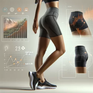 DALL·E 2024 03 01 06.31.30 Create an image that visually represents womens sports shorts designed for yoga and gym activities highlighting the high waist slim fit and butt l 1