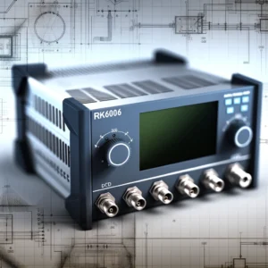 DALL·E 2024 03 21 05.31.04 An engaging and detailed illustration of the RK6006 DC Regulated Power Supply showcasing its sleek design and advanced features. The image should emp 1