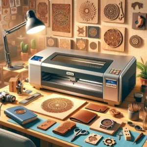 DALL·E 2024 03 26 08.03.57 Create an engaging and vivid illustration that showcases the ORTUR Laser Master 3 a high precision laser engraving machine. The image should highligh 1