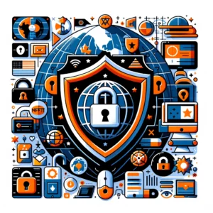 DALL·E 2024 03 30 07.06.29 Visualize an image that showcases the benefits of secure and anonymous browsing with NordVPN. The image should emphasize the freedom and privacy that 8