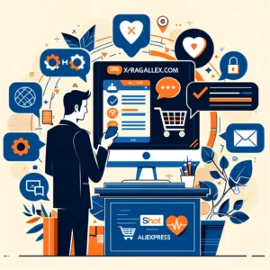 DALL·E 2024 04 06 16.30.50 Design an image that showcases the support and guidance provided by VraagAlex.com for online shoppers dealing with issues such as receiving incorrect 1