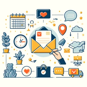 DALL·E 2024 04 09 18.42.34 Een ondersteunende en positieve afbeelding die het proces van communicatie en probleemoplossing met online bestellingen illustreert specifiek voor si 1
