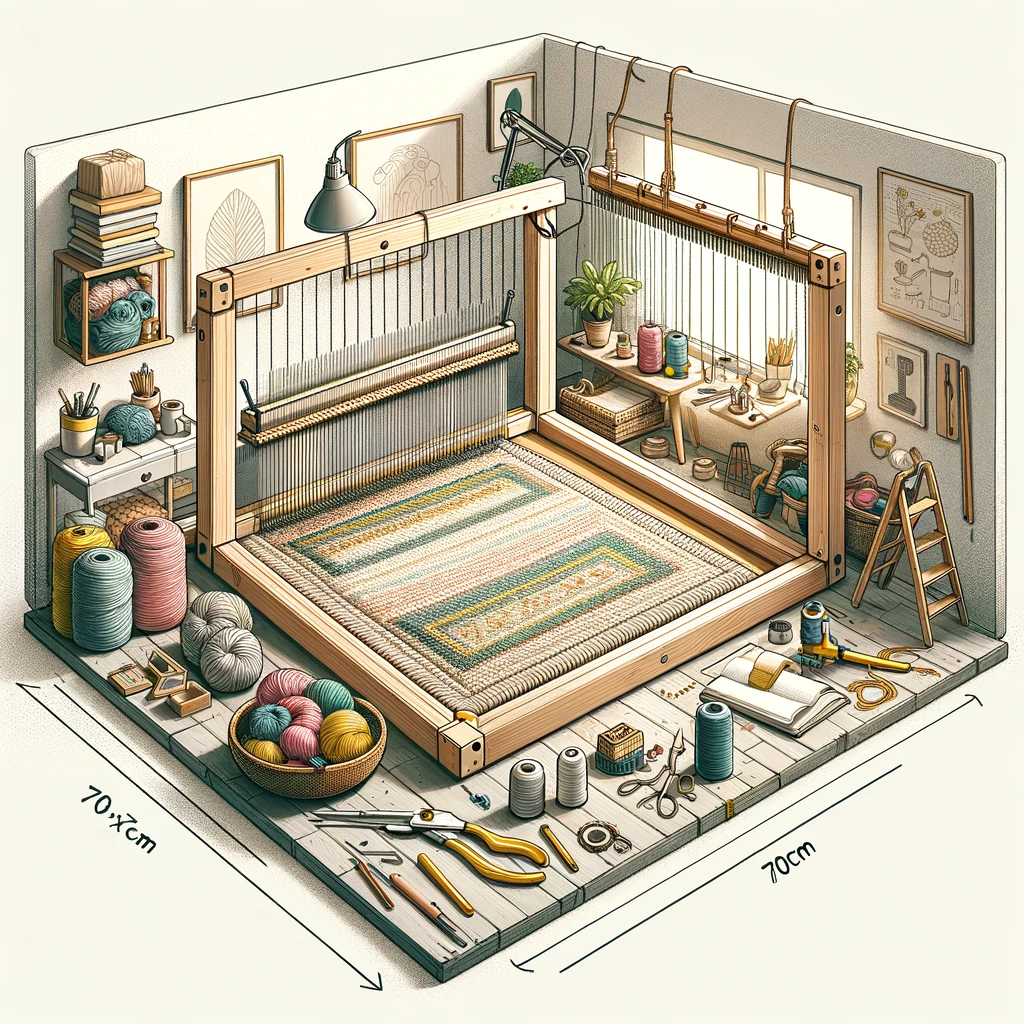 Tuft Frame Breid je DIY Tufting Werkplaats uit met de 70x70cm Tufting Frame van ...