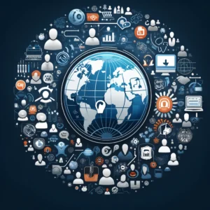 DALL·E 2024 05 01 13.39.34 A professional and inspiring image representing global customer support and online shopping assistance. The image should feature a globe or a world ma 1
