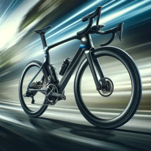 DALL·E 2024 05 11 12.03.14 A dynamic and sleek image of the Ltwoo ERX Disc Carbon 2 12 Speed Highway Hydraulic Electronic Transformer bicycle. The bicycle should be portrayed in 1