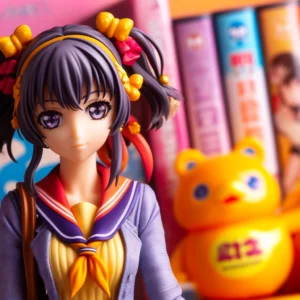 DALL·E 2024 05 30 05.01.32 A vibrant and appealing image showcasing the NANA Oosaki Komatsu Nana Anime Bishoujo Figure. The figure is detailed made of PVC and presented as a c 1
