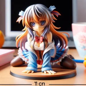 DALL·E 2024 05 31 07.12.34 A detailed and appealing image showcasing a 21CM anime figure of Kasugano Sora from Yosuga No Sora in a prone posture. The figure is made of high qual 1