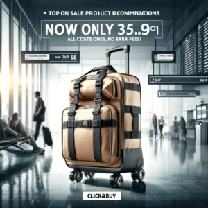 DALL·E 2024 06 10 07.04.19 A stylish scene featuring a new waterproof duffel bag with wheels in a travel setting. The bag should be shown in use packed and ready for travel hi 1