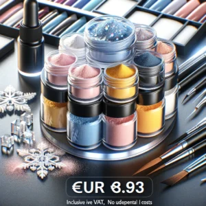 DALL·E 2024 06 12 07.57.02 A high quality set of acrylic powders for nails displayed in a stylish and professional manicure setup. The image should highlight the variety of colo 1