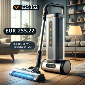 DALL·E 2024 06 12 08.03.31 A high quality SUNSMAI Cordless Vertical Washing Vacuum Cleaner displayed in a modern home setting. The image should highlight its powerful upright an 1