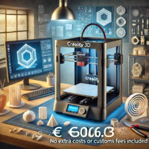DALL·E 2024 06 17 07.59.23 An image showcasing the CREALITY 3D K1C 3D Printer. The printer is prominently displayed highlighting its sleek design and advanced features. The bac 1