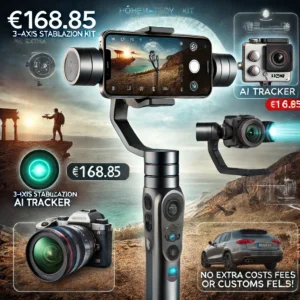 DALL·E 2024 06 18 06.14.06 An image showcasing the Hohem iSteady M6 Kit Gimbal for Smartphone. The gimbal is prominently displayed highlighting its 3 axis stabilization AI tra 1