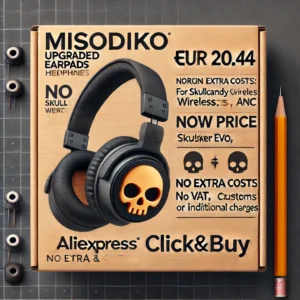 DALL·E 2024 06 20 05.29.57 A high quality image of the misodiko Upgraded Earpads Replacement for Skullcandy Crusher Wireless Crusher EVO Crusher ANC Headphones. Include a pric 1