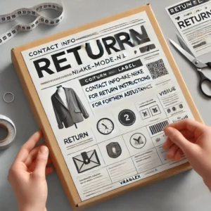 DALL·E 2024 06 20 19.09.47 An image of a package being prepared for return showcasing a neat and organized setup. The package should have a return label being attached to it w 1