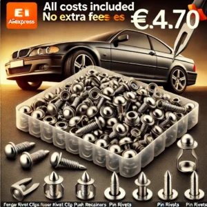 DALL·E 2024 06 21 06.51.55 An image of a Car Fastener Clip Kit showing the variety of fender rivet clips auto body push retainers pin rivets bumper door trim panel retainers 3